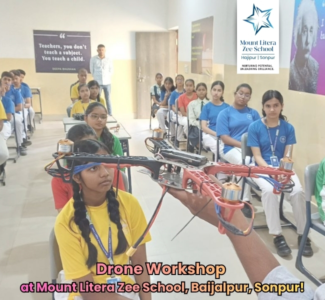 Drone workshop at MLZS hajipur 